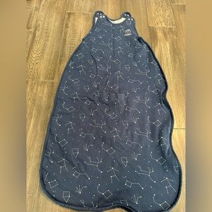 Woolino all season sleep sack 2-4 years in midnight blue starry night- like new.